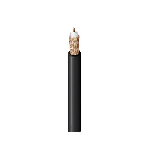 Belden 9258 0101000 RG-8 Coax Cable, 50 Ohm Wireless Transmission Coax, 16 AWG Stranded BC, 95% TC Braid, FEP Jacket, CM, 1000\' (304.8m) Reel, Black