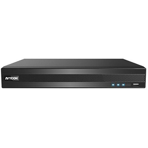 AVYCON AVK-HN41V6 Smart Analytics 7-Piece Surveillance Kit, (1) AVR-HN808P8 4K 8-Channel PoE NVR, 2TB HDD, (6) AVC-VHN41FLT 4MP Vandal Dome IP Cameras, White