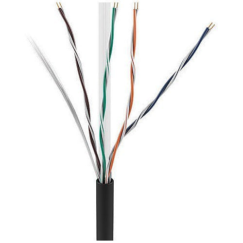 ADI 0E-CAT6RBK CAT6 23/4 Riser Cable, CMR/FT4, 1000\' (304.8m) Reel in Box, Black Image of 0E-CAT6RBK