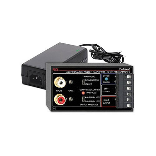 RDL TX-PA40D Amplifier - 40 W RMS - 2 Channel Image of RL-TXPA40D