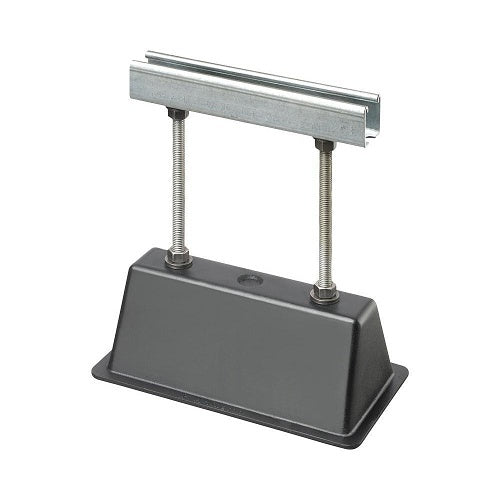 Arlington RTS12 Roof Topper Conduit and Raceway Support, Supports up to 2000lb, 9\\" Strut, Black