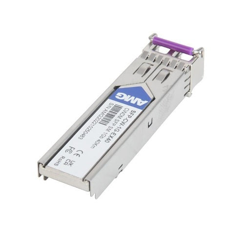 AMG Systems SFP-CW-1G-EX40-33 Industrial High Speed 1000Mb Ethernet SFP Singlemode CWDM, 1Gb, 2-Fiber, 40Km, LC Connectors, 1330nm