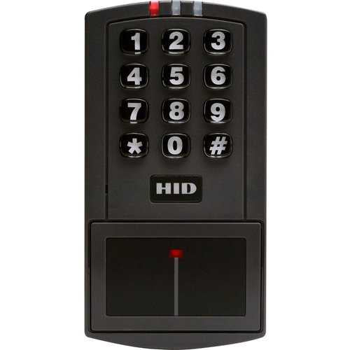 HID 4045CGNU0 EntryProx Proximity Reader, LED Normally Red, Reader Flashes Green on Tag Reads, Charcoal Gray