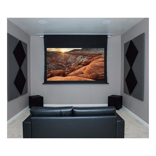 Dragonfly DFRM-TAB-110-UW 110\\" Recessed Motorized Tab Tension Ultra White Projection Screen