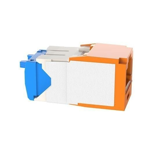 Panduit CJK6X88TGOR Mini-Com CAT6a UTP RJ45 TG Keyed Jack Module, Orange