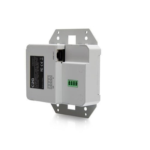 C2G C2G31011 HDMI HDBaseT + USB-C and USB-B to A Over Cat Extender Dual Gang Wall Plate Transmitter to Box Receiver, 4K 60Hz