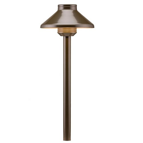 FX Luminaire DL-A-LED20W-12R-BZ Vantage Collection Series Path Light, 1.3VA, 2700K G4 Lamp, 12", Aluminum, Bronze Metallic