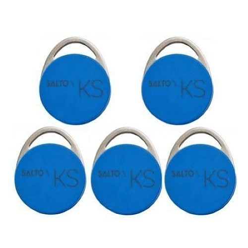 SALTO PFD04KBKS-5 Blue Key Fobs Tags for use on KS System, 5-Pack