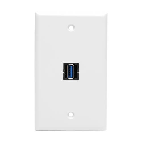 Tripp Lite U324-003-KJ USB 3.0 SuperSpeed Keystone Jack Type-A Extension Cable (M/F), 3\' (0.91 m)