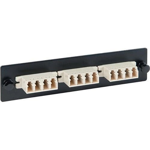 ICC LGX Adapter Panel, 3 Quad LC, 12F, Beige, MM Image of H2-FOPL16B5