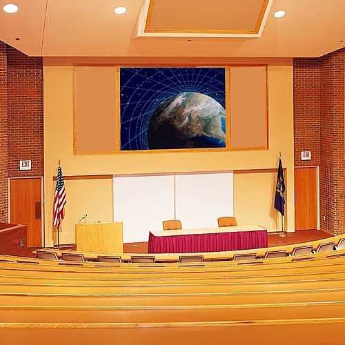 Draper 251065 123\\" Cineperm Fixed Frame Projection Screen, 16:10, Matte White