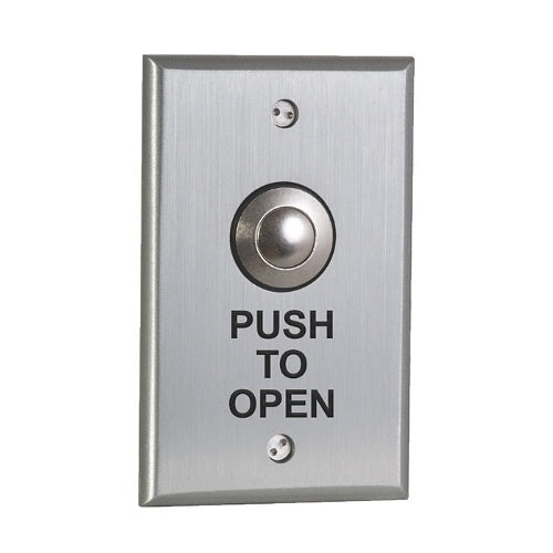 Camden CM-9080/3 DPDT Momentary, \'Push to Open\', Black Graphics