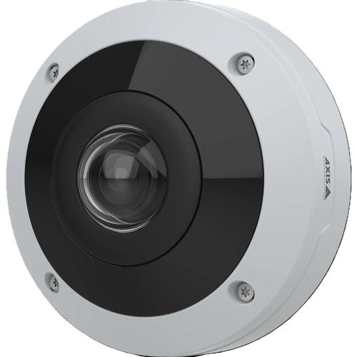 AXIS M4338-PLVE M43 Series 12MP Outdoor-Ready AI-Powered Panoramic Camera with 360° View, 1.7mm Fixed Lens, IR LEDs, IP66, IK10