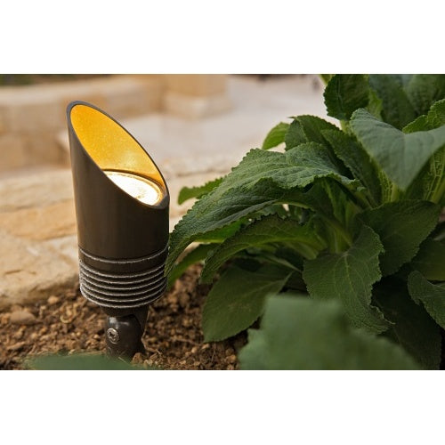 FX Luminaire NP-9LED-LS-BZ Designer Collection Series NP Accent Light, 11.1W, 12.2VA, 60° Angled Long Shroud, Black