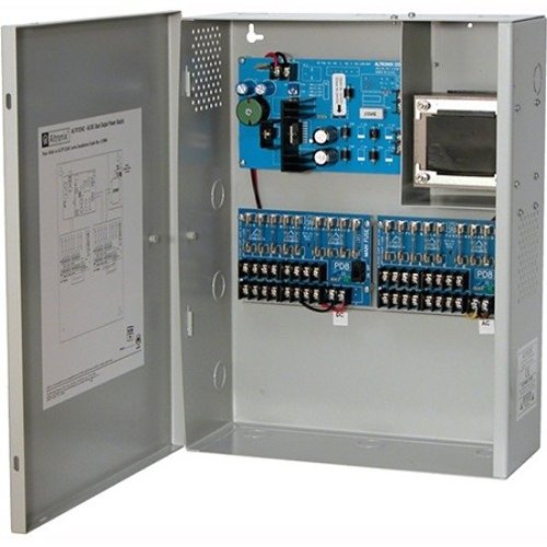 Altronix ALTV1224C CCTV Power Supply, 16 Fused Outputs, 12VDC/24VAC at 7A, BC400 Enclosure Image of AX-ALTV1224C