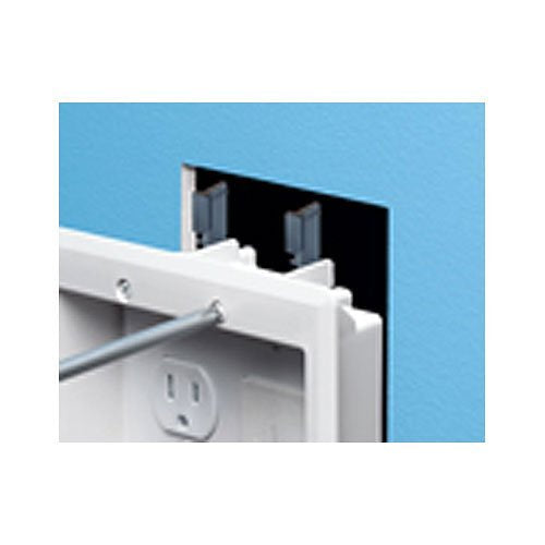Arlington TVBRA2KGC TV Bridge II Kit with 2-Gang power/low voltage box and ground clips for Canada