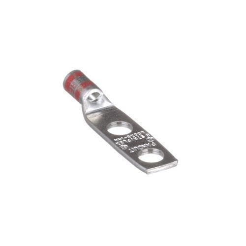 Panduit LCDX4-14ANS-L Compression Connector Lug, 2-Hole, Flex, #4AWG, Copper