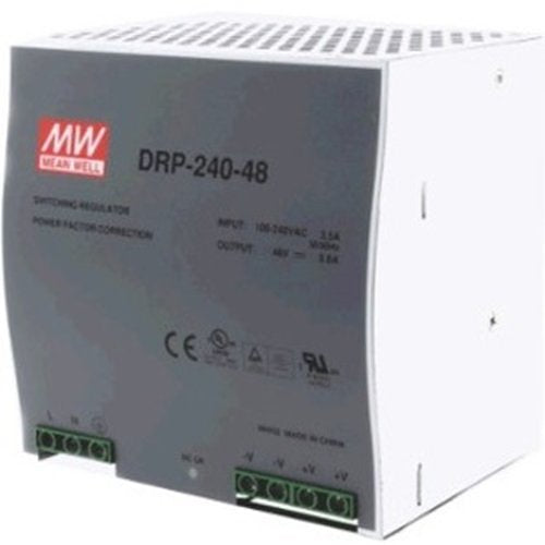 KBC Networks SDR-240-48 DIN Rail Power Supply for PoE Switch 480W 48-55VDC Out Wide Temperature Range