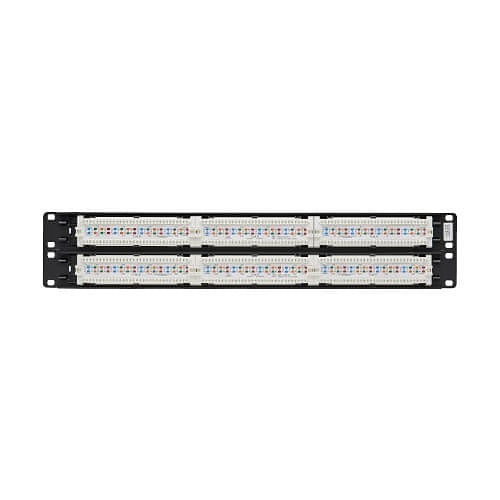 Tripp Lite N252-048 48-Port CAT6 Patch Panel, UTP, 110 Punch Down, RJ45, 2U