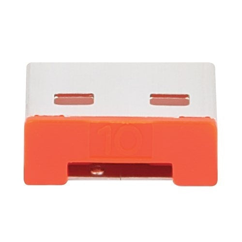 Tripp Lite U2BLOCK-A10-RD USB-A Port Blockers, Red, 10 Pack, TAA