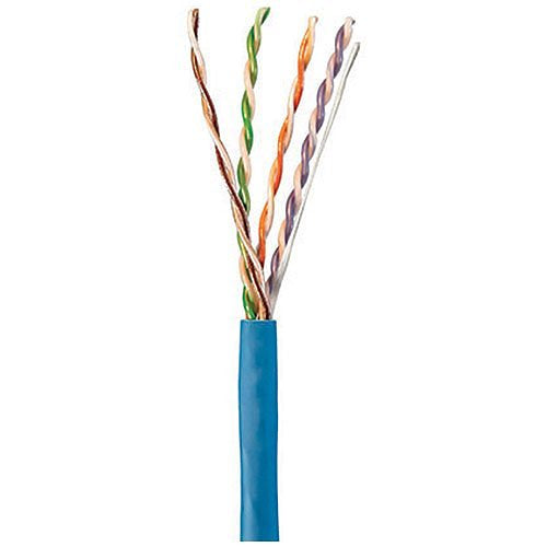 Proterial Cable 30237-8-PK2 CAT6 XS Plenum Cable, 24/4 Solid BC, UTP, CMP, FT6, 1000\' (304.8m) Reelex Box, Pink