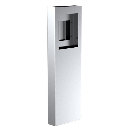 Pedestal Pro 175CAB-KANT-01-304 54" Steel Combo Pedestal with Flat Top, Stainless Steel