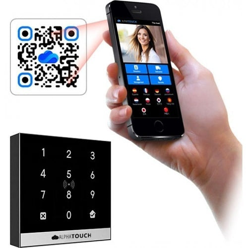 Alpha ATFP102 Alphatouch Series Flex Virtual Panel, Surface Mount, Black