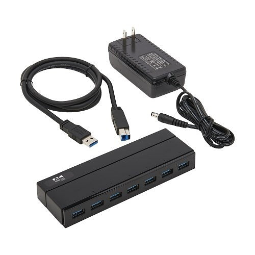 Eaton Tripp Lite U360-007 7-Port USB Hub with 1.5A Charging