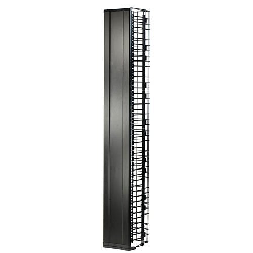 Ortronics MM20VMD706-B MM20 Vertical Cable Manager with Door for 7' (45U) Rack, 6" W, Black