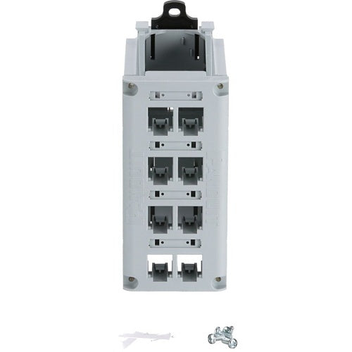 Panduit CDPP8RG Mini-Com 8-Port DIN Rail Copper Patch Panel