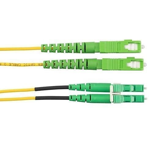 Panduit F92ERANB1SNM001 Fiber Optic Patch Cord, OS2 2-Fiber 1.6mm PC OFNR Silver Coated Copper/APC TO Line Card1/APC ST, 1m