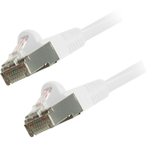 Comprehensive CAT6STP-100WHT Cat6 Snagless Shielded Ethernet Cables, White, 100ft.