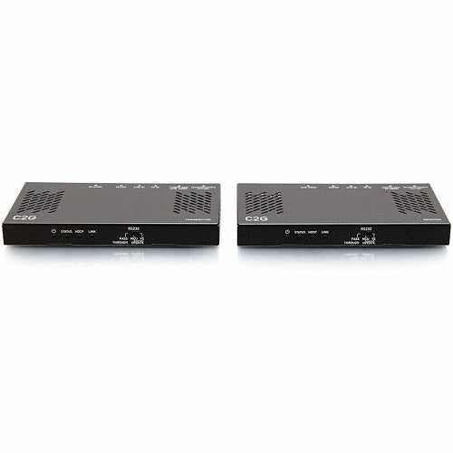 C2G C2G30026 HDMI HDBaseT RS232 and IR over Cat Extender Box Transmitter to Box Receiver, 18Gbps, 4K 60Hz, Commercial