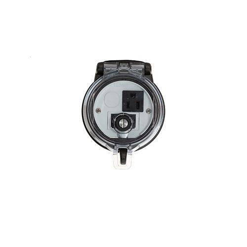 Panduit DAP3BC-S0-5U Data Access Port, 3\\" Base, Simplex Outlet, CAT 5e Coupler, USB Coupler