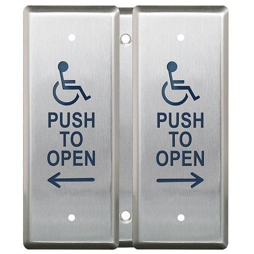 Camden CM-2520/4 Vestibule Switch Handicap Push Button, Blue