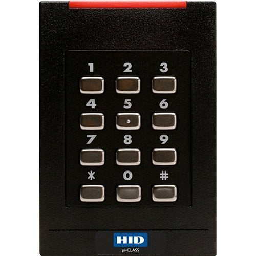 HID 921PHRNEK0005T pivCLASS SE RPK40-H Smart Keypad Reader, 125 kHz HID Prox, AWID and EM4102, 13.56 MHz Contactless PKI-Based FIPS 201, RS485 FDX, Pigtail, Standard v1, FIPS 200-BIT, 26-BIT MSG