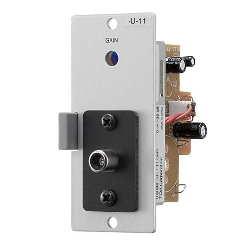 TOA U-11RD00 Series Unbalanced Line Input with Mute-Receive with RCA 1-Pin Jack Connector and Gain Control