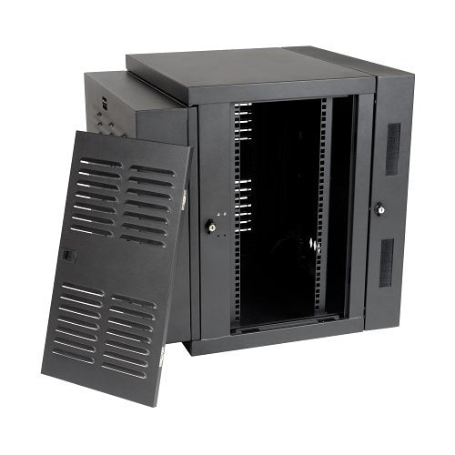 Eaton Tripp Lite SRW12USNEMA SmartRack Switch-Depth Wall Mount Small Rack Enclosure with Hinged Back for Harsh Environments, 20.5\\" (52cm), 200lb (90.7kg), 12U