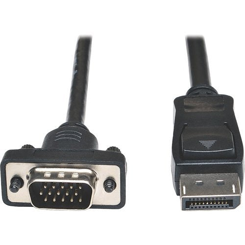 Tripp Lite P581-006-VGA-V2 DisplayPort 1.2 to VGA Active Adapter Cable, DP with Latches to HD15 M/M, 6\' (1.8m)