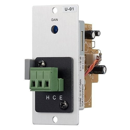 TOA U-01S TD00 Series Unbalanced Line Input for Unbalanced Line Sources