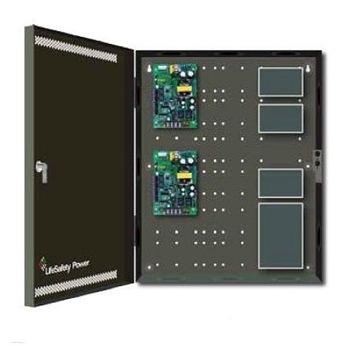 LifeSafety Power FPO75/75-E4 Dual Voltage Power Supply Kit, 12V/24V DC, E4 Enclosure, Gray