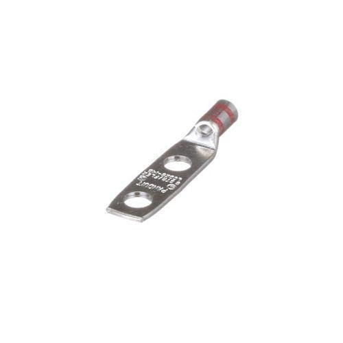 Panduit LCDX4-14BNS-L Compression Connector Lug, 2-Hole, Flex, #4AWG, Copper