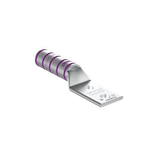 Panduit LCCX4/0-38D-X Compression Connector Lug, 2-Hole, Flex, 4/0AWG, Copper
