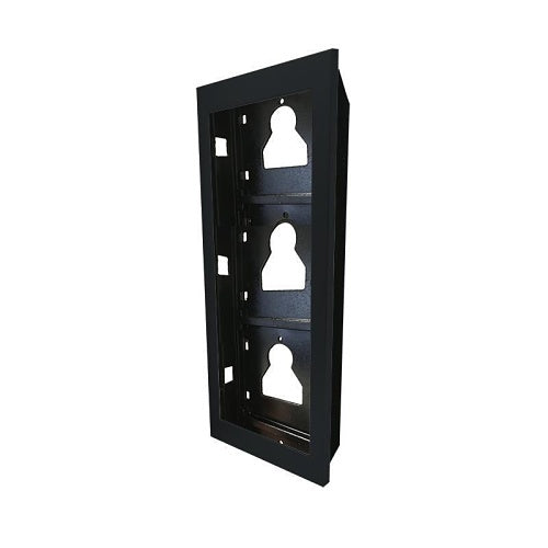Comelit UT9163B 3-Module Flush-Mounted Frame, Black