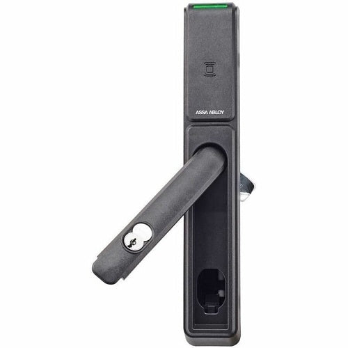 HES KS200-S-IPS-B-K1 KS Series Server Cabinet Lock, Wiegand, Swing Handle, HID multiCLASS SE Technology, MEDECO X4 SFIC Core, Black