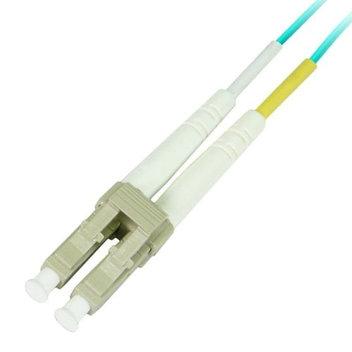 Signamax FC51-9/9-1M Fiber Optic Patch Cords, LC-LC Duplex, OM3, 50/125Mu, 1m, Aqua
