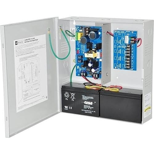 Altronix AL400PD4CB220 Power Supply Charger, 4 PTC Class 2 Outputs, 12/24VDC 4A, 220VAC, BC300 Enclosure