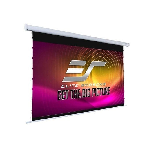Elite Screens VMAXT135XWH3 135\\" VMAX Tab-Tension 3 Series Motorized Projection Screen, CineWhite ISF, Matte White