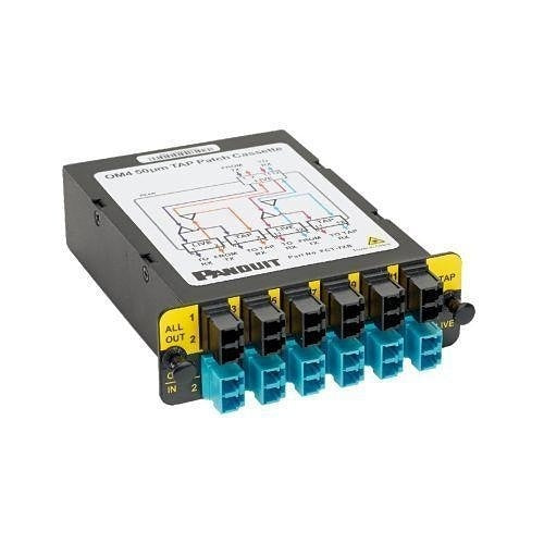 Panduit FCT-7ZB QuickNet Fiber Tap Cassette, Front Live