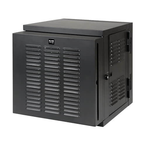 Eaton Tripp Lite SRW12USNEMA SmartRack Switch-Depth Wall Mount Small Rack Enclosure with Hinged Back for Harsh Environments, 20.5\\" (52cm), 200lb (90.7kg), 12U